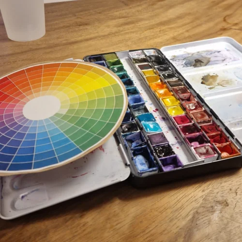 Cours aquarelle - Fondus et fusion-  25/03 - Bien public