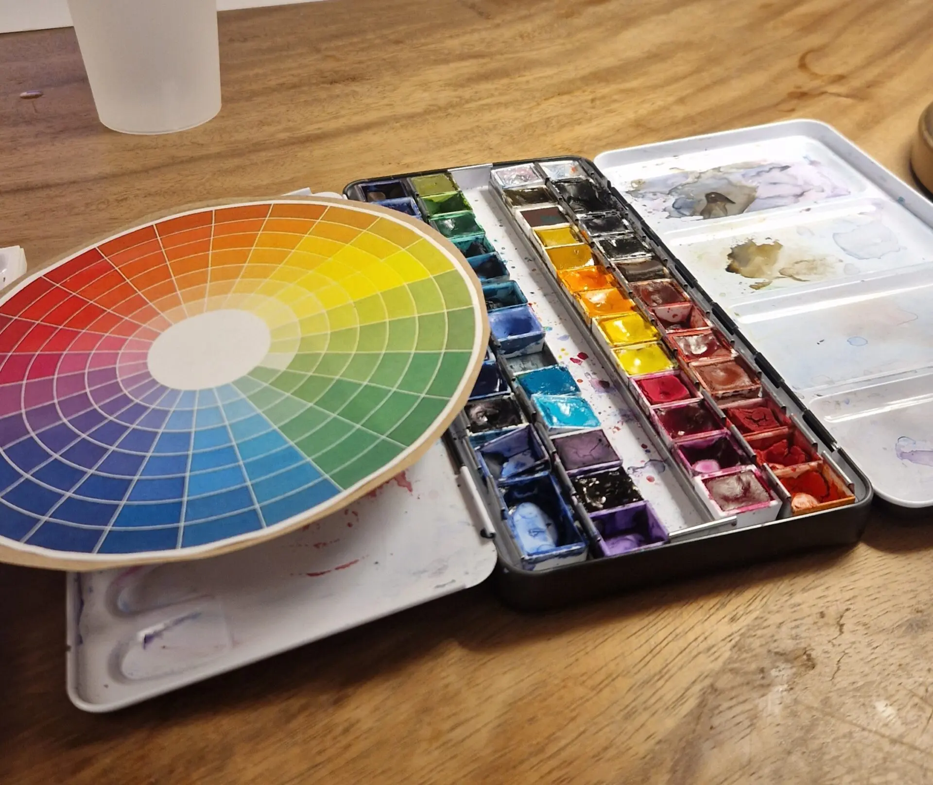 Cours aquarelle - Fondus et fusion- 25/03 - Bien public