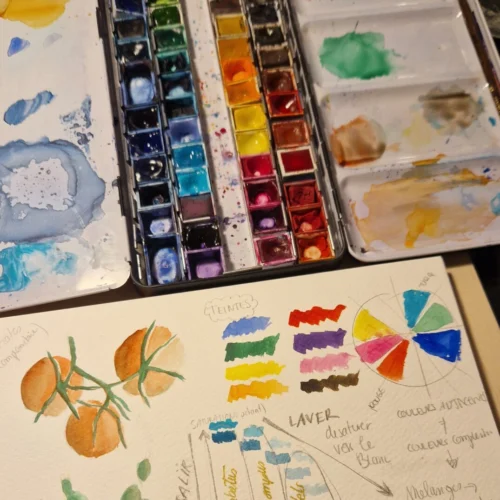 Atelier aquarelle débutant: Coquillages et coraux- 23/09 -18h30- Bien Public